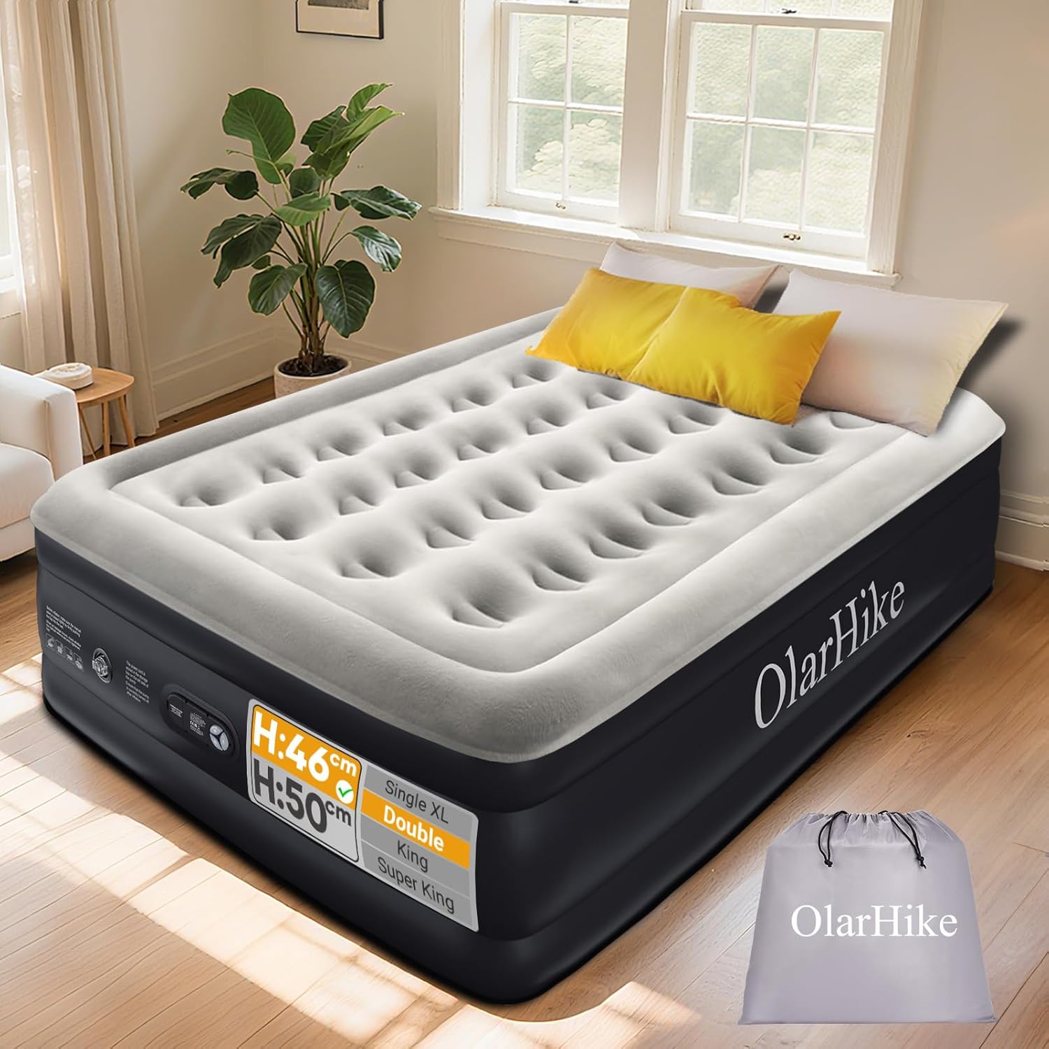 Double Airbed with Built in Pump
