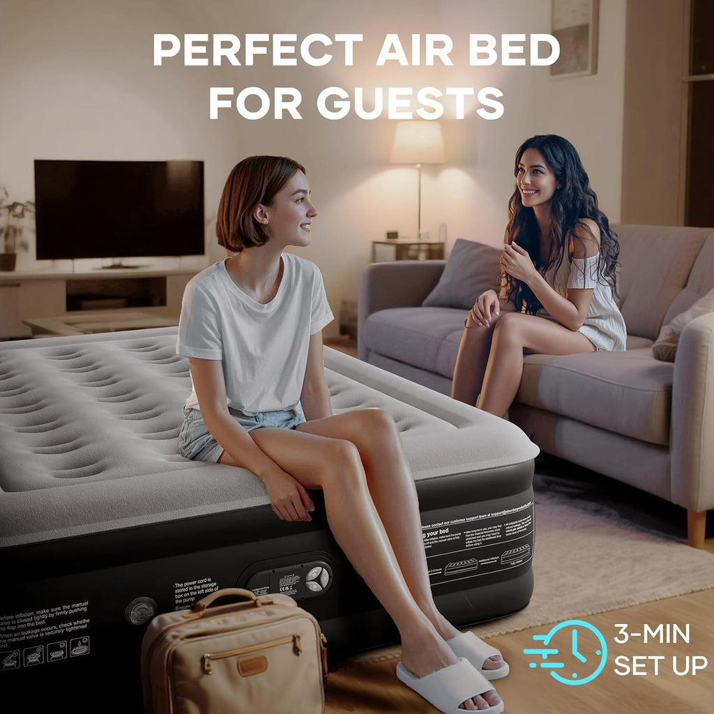 Double Airbed with Built in Pump