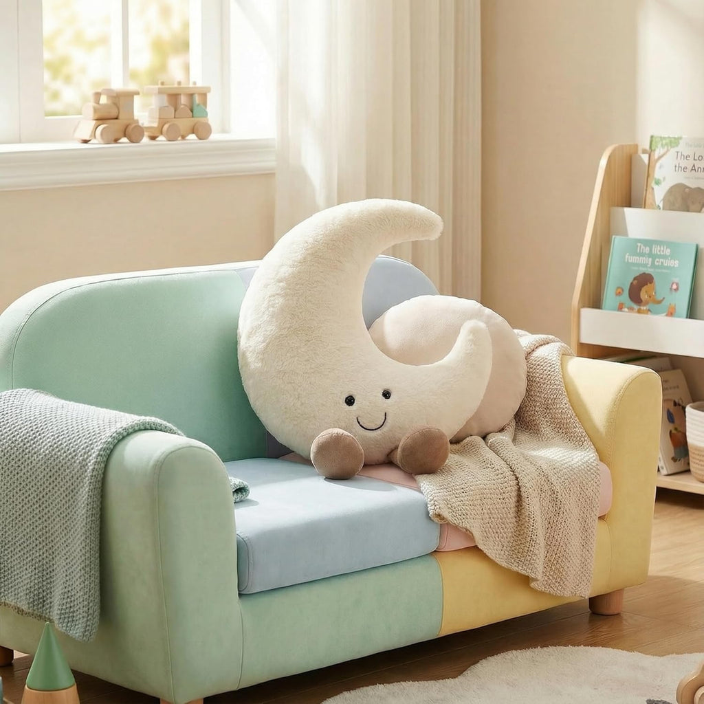 Moon Pillow - Cute Cuddle Decorative Throw